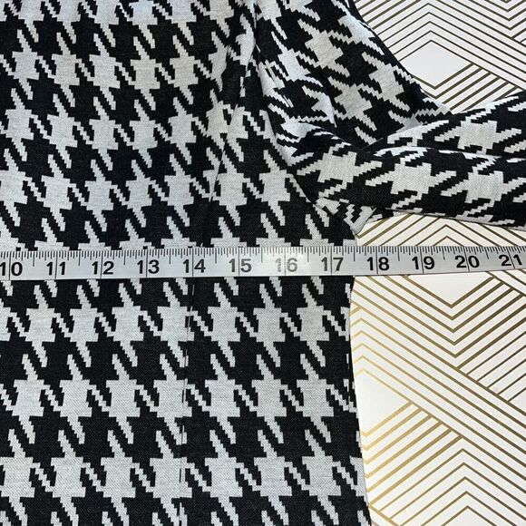 Catherine Malandrino Black White Houndstooth Knit Blazer Jacket Wmns Sz Med NEW - Picture 9 of 16